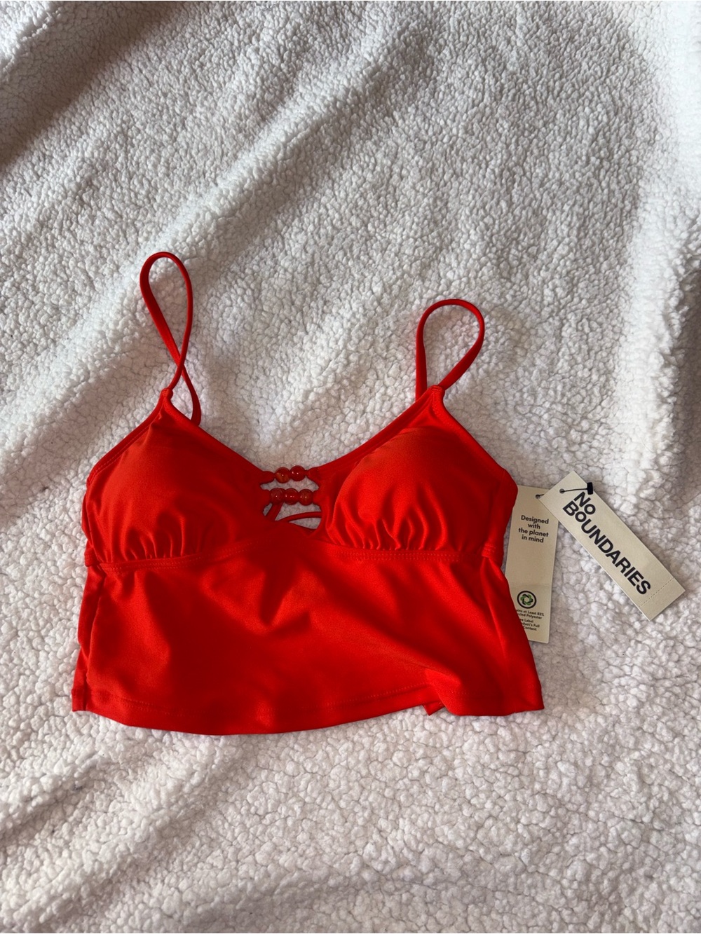 NWT No Boundaries Red Tankini